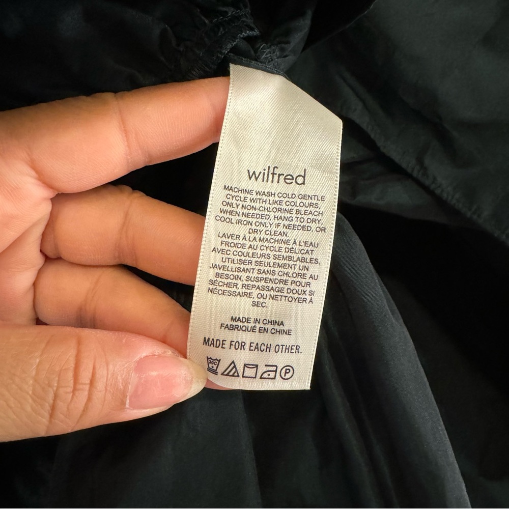 NWT!! Aritzia Wilfred Scarab Green Womens Puff Mini Dress Size XS - Picture 7 of 11